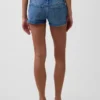 3" Low Rise Lace-Up Denim Shorts