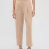 365 High Rise Brushed Twill Taper Ankle Trousers