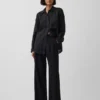 365 High Rise Linen-Blend Trousers