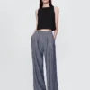 365 High Rise Linen-Blend Trousers