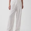 365 High Rise Linen-Blend Trousers