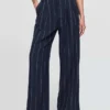 365 High Rise Linen-Blend Trousers