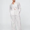 365 High Rise Linen-Blend Trousers