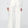 365 High Rise Linen-Blend Trousers