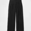 365 High Rise Linen-Blend Trousers
