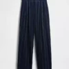 365 High Rise Linen-Blend Trousers