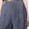 365 High Rise Linen-Blend Trousers