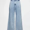 365 High Rise Ultrasoft Denim Pleated Ankle Trousers