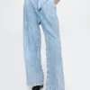 365 High Rise Ultrasoft Pleated Denim Trousers