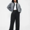 365 High Rise Ultrasoft Pleated Denim Trousers
