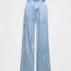365 High Rise Ultrasoft Pleated Denim Trousers