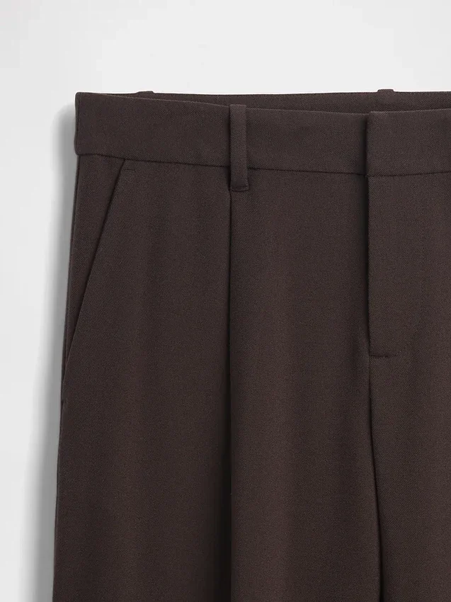 365 Low Rise Brushed Twill Pleated Trousers