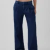 365 Low Rise Denim Pleated Trousers