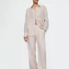 365 Low Rise Linen-Blend Trousers