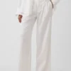 365 Low Rise Linen-Blend Trousers