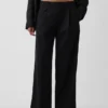 365 Low Rise Linen-Blend Trousers