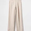 365 Low Rise Linen-Blend Trousers