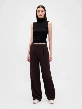 365 Low Rise Pleated Wide-Leg Trousers