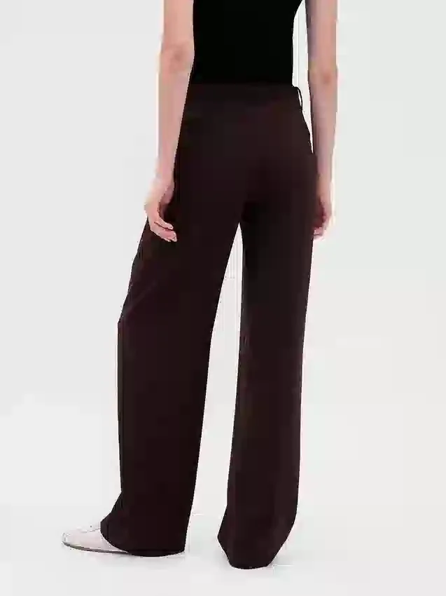 365 Low Rise Pleated Wide-Leg Trousers