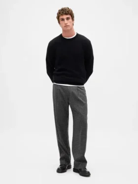 365 Wool-Blend Relaxed Trousers