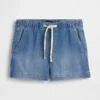 4" Denim Easy Shorts