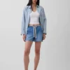 4" Denim Easy Shorts