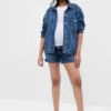 4" Maternity Full Panel Denim Shorts