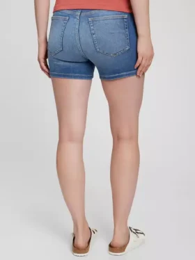 4″ Maternity Inset Panel Denim Shorts