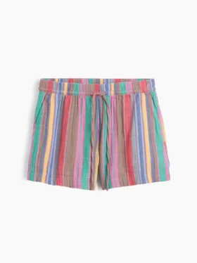 4" Mid Rise Cotton Gauze Easy Shorts