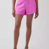 4" Mid Rise Cotton Gauze Easy Shorts