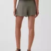 4" Mid Rise Cotton Gauze Easy Shorts