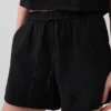 4" Mid Rise Cotton Gauze Easy Shorts