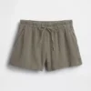 4" Mid Rise Cotton Gauze Easy Shorts