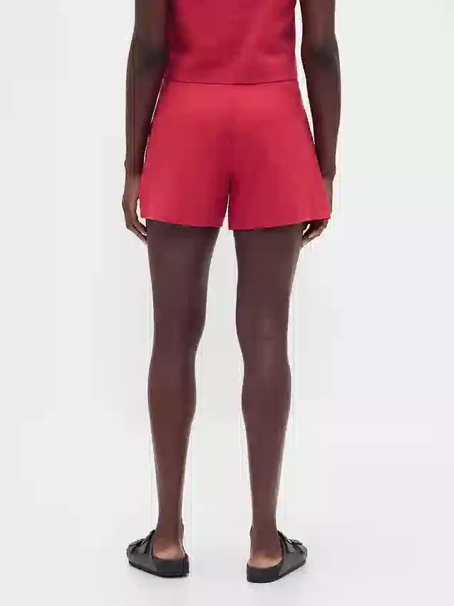 4" Mid Rise Linen-Blend Shorts