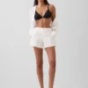 4" Mid Rise Linen-Blend Shorts