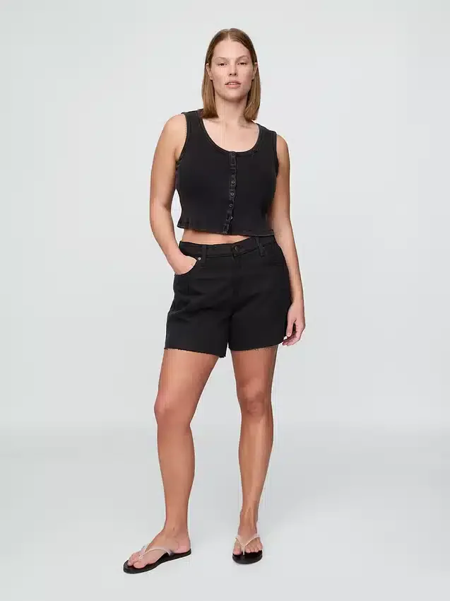 4" Mid Rise Ultrasoft Relaxed Cutoff Shorts