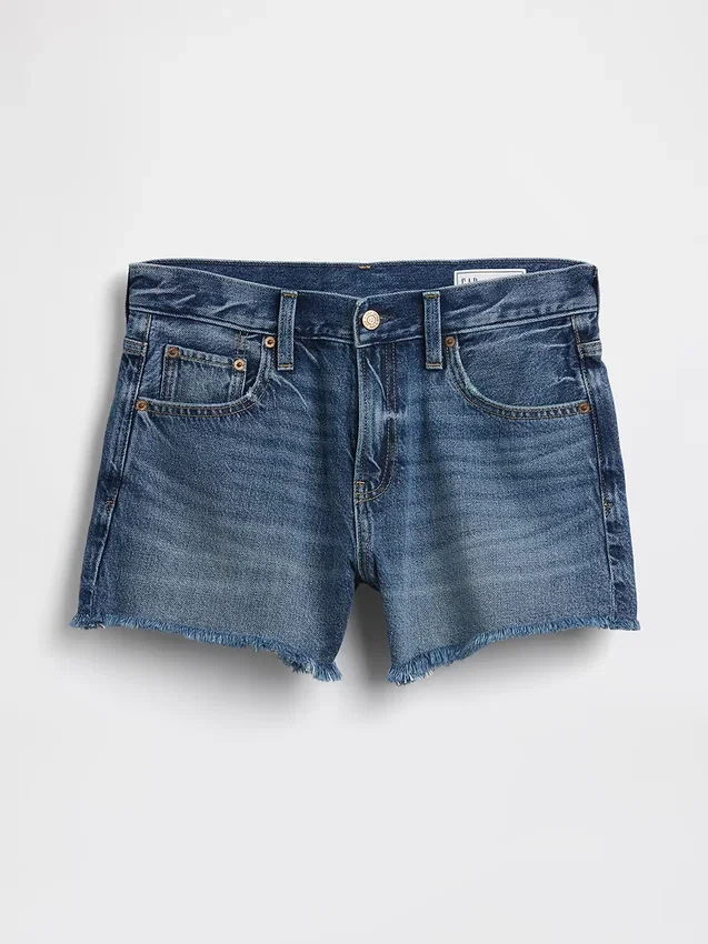4" Mid Rise Ultrasoft Relaxed Cutoff Shorts