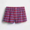 4" Seersucker Plaid Boxer Shorts
