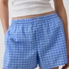 4" Seersucker Plaid Boxer Shorts