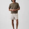 5.5" Linen-Blend Relaxed Shorts