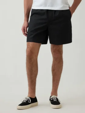 5.5″ Linen-Blend Relaxed Shorts