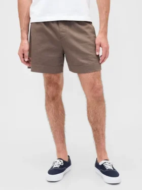 5.5″ Linen-Blend Relaxed Shorts