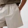 5.5" Linen-Blend Relaxed Shorts