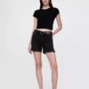 5" Mid Rise Denim Girlfriend Shorts