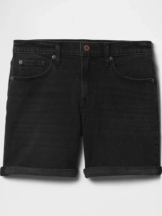 5" Mid Rise Denim Girlfriend Shorts