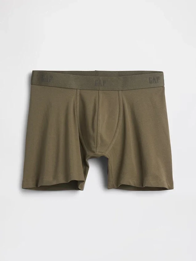 5" Organic Stretch Cotton Boxer Briefs