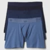 5" Organic Stretch Cotton Boxer Briefs (3-Pack)