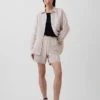 6" Linen-Blend Easy Shorts