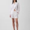 6" Linen-Blend Easy Shorts