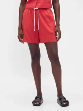 6″ Linen-Blend Easy Shorts